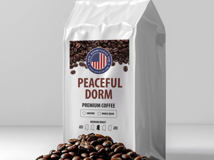 [Order Peaceful Dorm Coffee today and make a difference.]