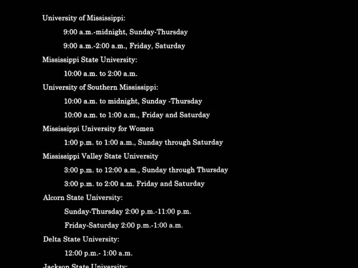 [Dangerous Dormitories Letter to Mississippi State Institutions of Higher Learning]