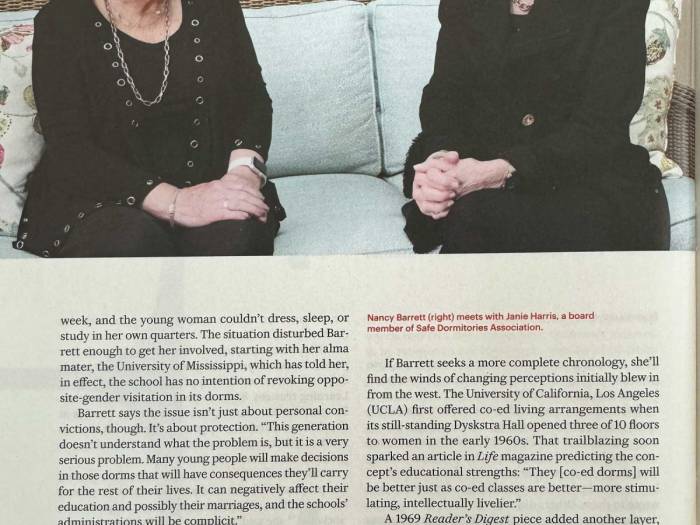 [Open dorms - The status quo in higher-ed housing represents an extraordinary shift in thinking ]