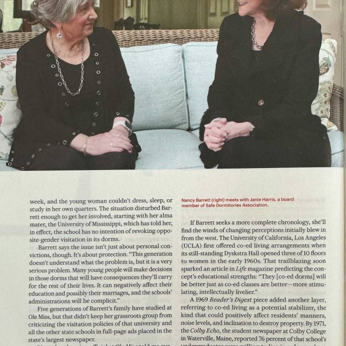 World Magazine Article | Safe Dormitories Association Gallery Image