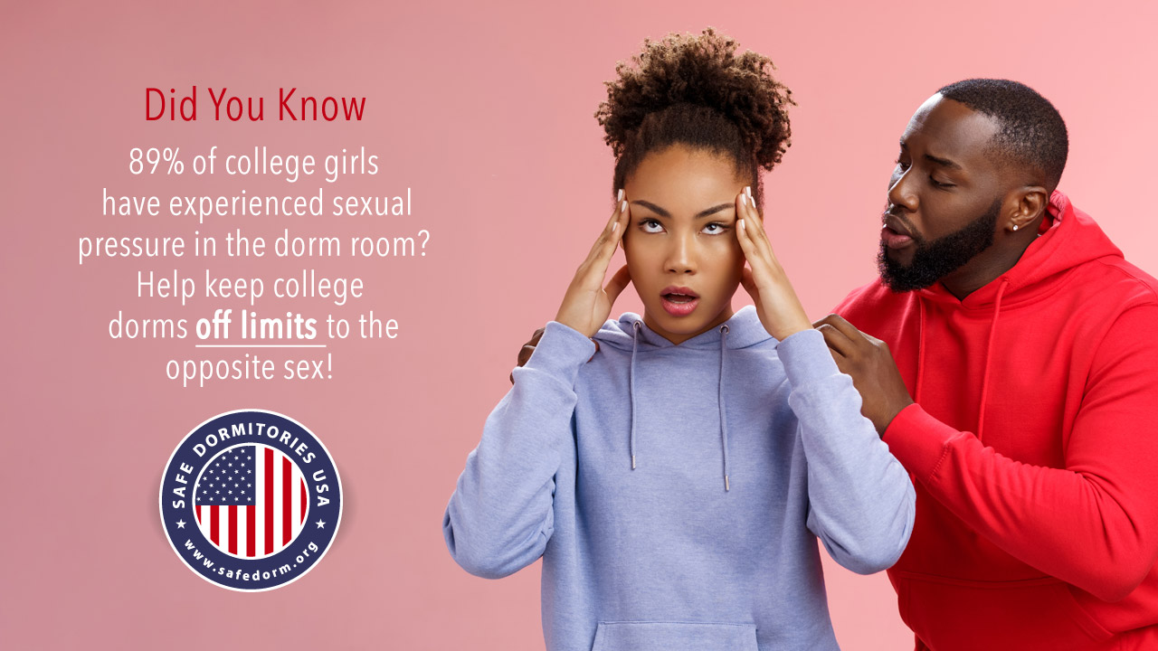 Sexual Pressure in Dorm Graphic